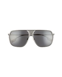 Burberry 62mm Square Sunglasses In Rutheniumgrey At Nordstrom