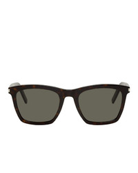 Saint Laurent And Grey Sl 281 Slim Sunglasses