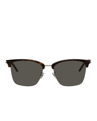 Saint Laurent And Silver Sl 340 Sunglasses