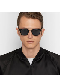 Saint Laurent Aviator Style Metal Sunglasses