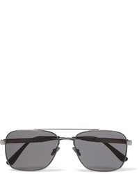 Bottega Veneta Aviator Style Silver Tone Sunglasses