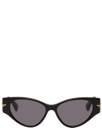 Bottega Veneta Black Acetate Cat Eye Sunglasses