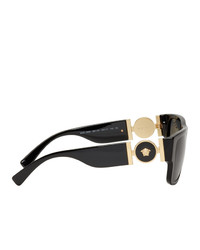 Versace Black And Gold Rock Icon Sunglasses