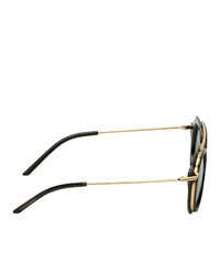 Dolce and Gabbana Black And Gold Slim Dg 6136 Sunglasses