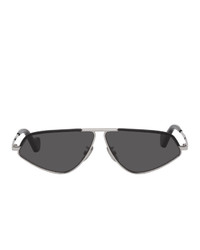 Loewe Black And Silver Geometric Sunglasses