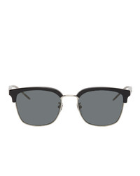 Gucci Black And Silver Gg0846sk Sunglasses