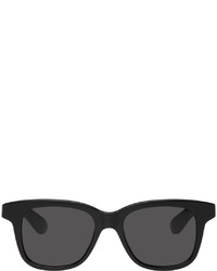 Alexander McQueen Black Angled Square Sunglasses