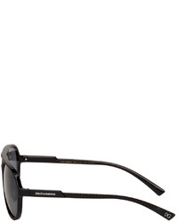 Dolce & Gabbana Black Aviator Sunglasses