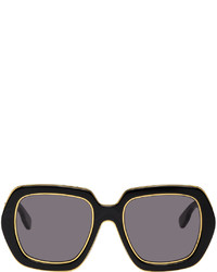Gucci Black Gold 54 Sunglasses