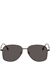 Dries Van Noten Black Linda Farrow Edition 199 Aviator Sunglasses