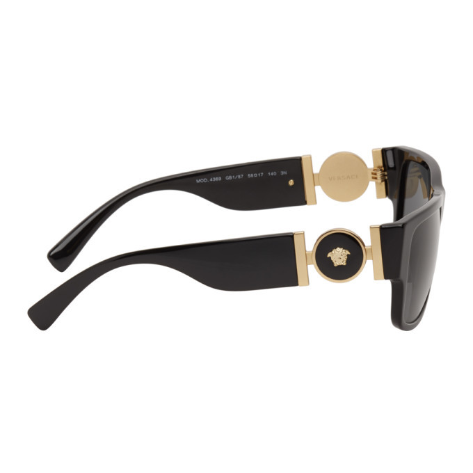 Versace Black Medusa Medallion Square Sunglasses, 245 SSENSE Lookastic