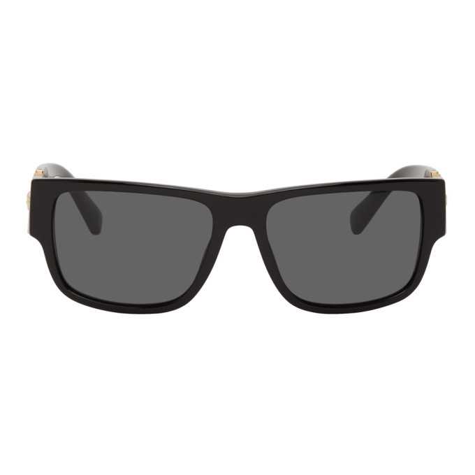 Versace Black Medusa Medallion Square Sunglasses, 245 SSENSE Lookastic