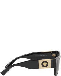 Versace Black Medusa Stud Square Sunglasses