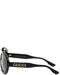 Gucci Black Navigator Sunglasses