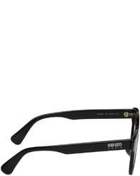 Kenzo Black Oval Sunglasses