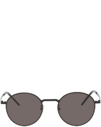 Saint Laurent Black Sl 250 Slim Round Sunglasses