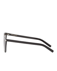 Saint Laurent Black Sl 431 Slim Square Sunglasses