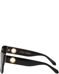Linda Farrow Black The Amber Sunglasses