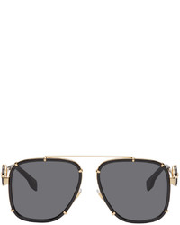 Versace Black Vintage Icon Aviator Sunglasses