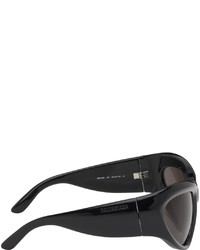 Balenciaga Black Wrap D Frame Sunglasses