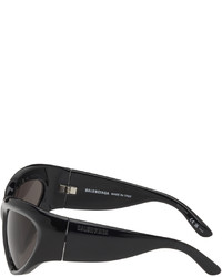 Balenciaga Black Wrap D Frame Sunglasses