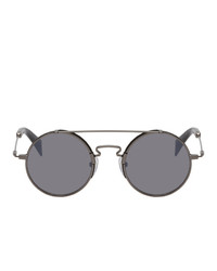 Yohji Yamamoto Black Yy7018 Sunglasses
