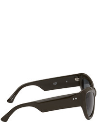 Dries Van Noten Brown Linda Farrow Edition Goggle Sunglasses