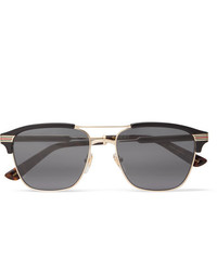 Gucci Endura Square Frame Acetate And Gold Tone Sunglasses