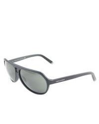 Fendi Dsquared 058 02a Black Plastic Aviator Sunglasses