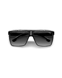 Carrera Eyewear Flat Top Gradient Sunglasses In Black Whte Grey Shaded At Nordstrom