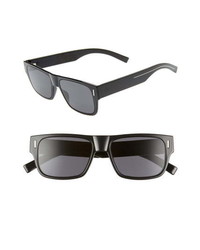 DIOR Fraction4 54mm Rectangular Sunglasses