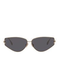 Dior Gold And Grey Gipsy2 Sunglasses