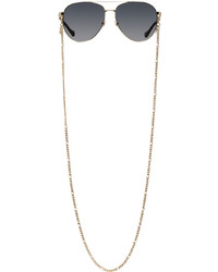 Gucci Gold Aviator Sunglasses