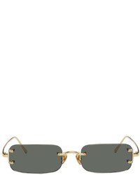 Linda Farrow Gold Black Taylor Sunglasses