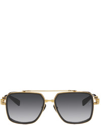 Balmain Gold Grey Akoni Edition Officier Sunglasses