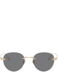 Cartier Gold Pasha De Rimless Sunglasses