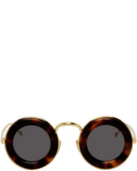 Loewe Gold Round Acetate Sunglasses