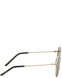 Dolce & Gabbana Gold Slim Sunglasses
