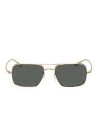 Oliver Peoples The Row Gold Victory La Sunglasses