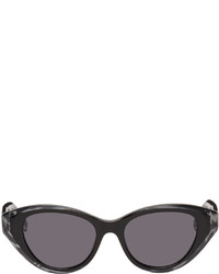 Missoni Gray Black Oval Sunglasses