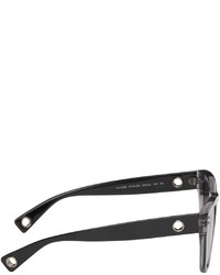 Valentino Garavani Grey Black Vltn Squared Sunglasses