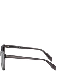 Alexander McQueen Grey Square Sunglasses