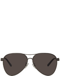 Balenciaga Gunmetal Pilot Navigator Sunglasses