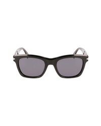 Lanvin Jl 52mm Rectangular Sunglasses In Black At Nordstrom