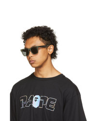 BAPE Khaki And Silver Bs13011 Sunglasses