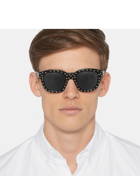 Saint Laurent Lou Square Frame Studded Acetate Sunglasses
