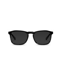 Vincero Midway 55mm Polarized Square Sunglasses In Blacksmoke At Nordstrom