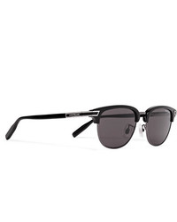 Montblanc Navigator D Frame Acetate And Silver Tone Sunglasses