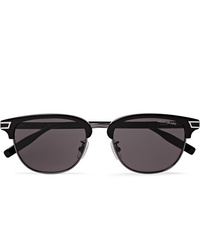 Montblanc Navigator D Frame Acetate And Silver Tone Sunglasses