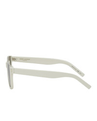 Saint Laurent Off White Sl 51 Cut Away Sunglasses